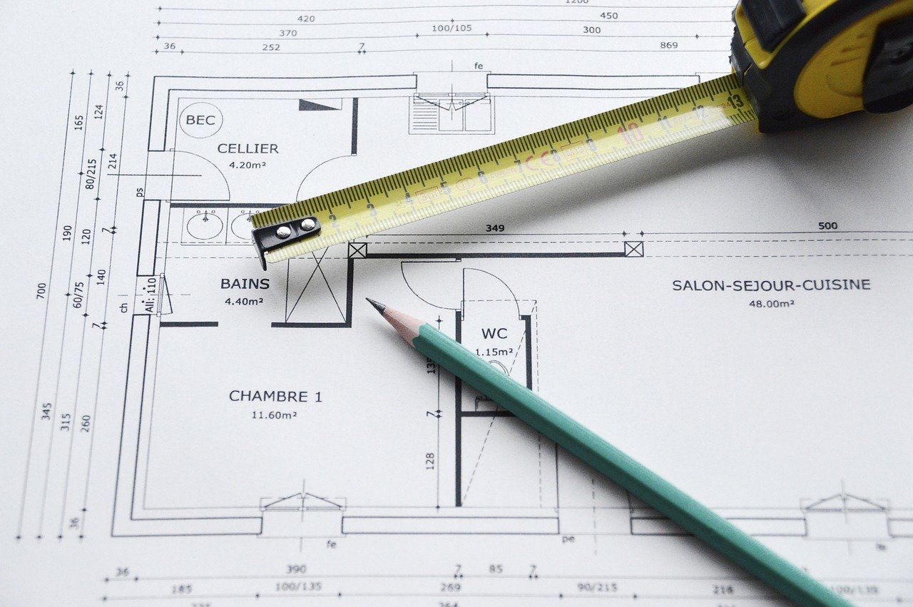 architectural dimension and floor plan