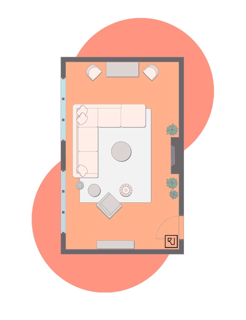 Livingroom Plans MidCentury Modern M Rec F K6 a