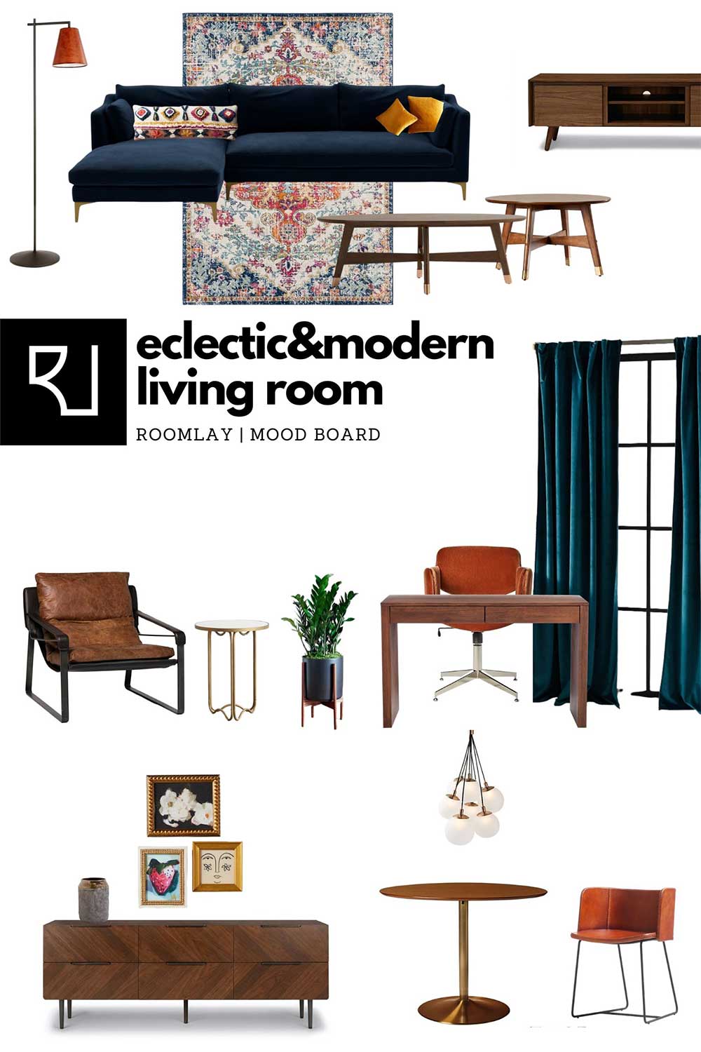 Eclectic modern living room furniture ideas