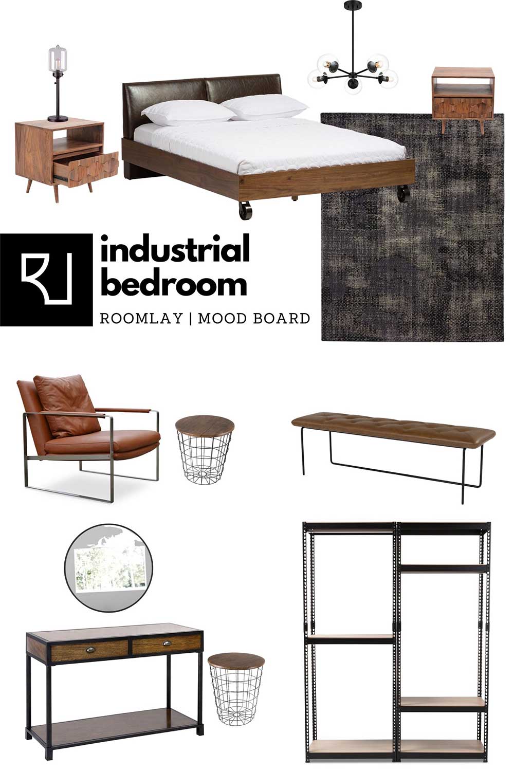 industrial bedroom furniture and decor ideas