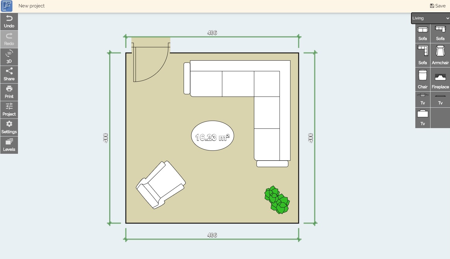 Floor plan creator, online room layout tool