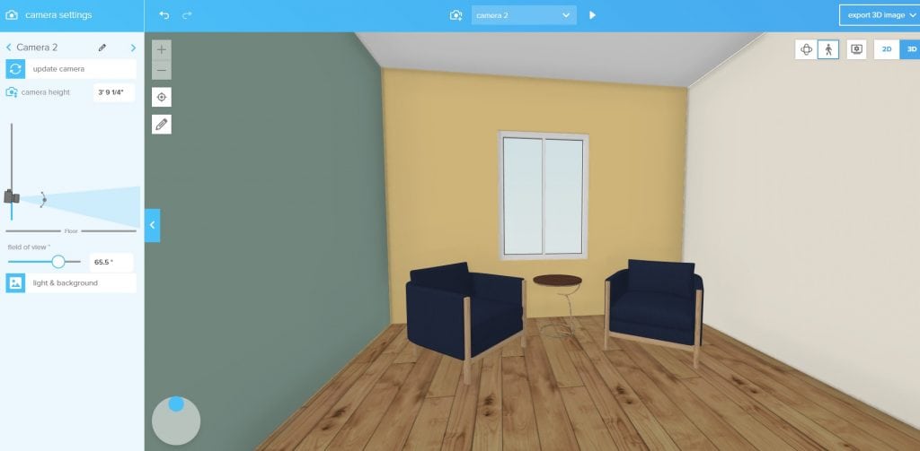 Floorplanner 3D interface