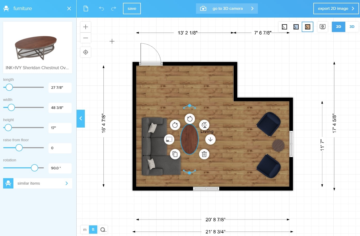 Floorplanner room layout software