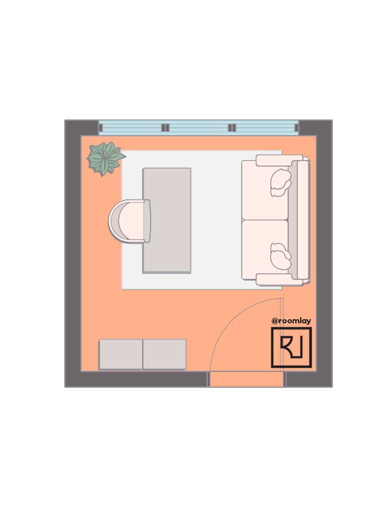 small 10x10 square home office layout