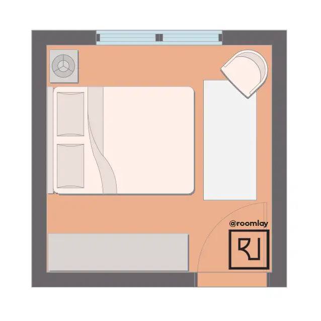 10x10 Bedroom Layout Ideas to Make the Most of Your Small Space - Roomlay