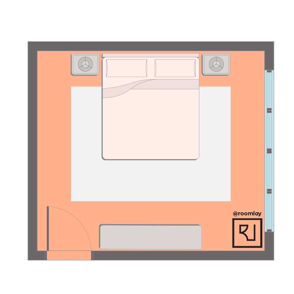 Best feng shui bedroom layout example floor plan