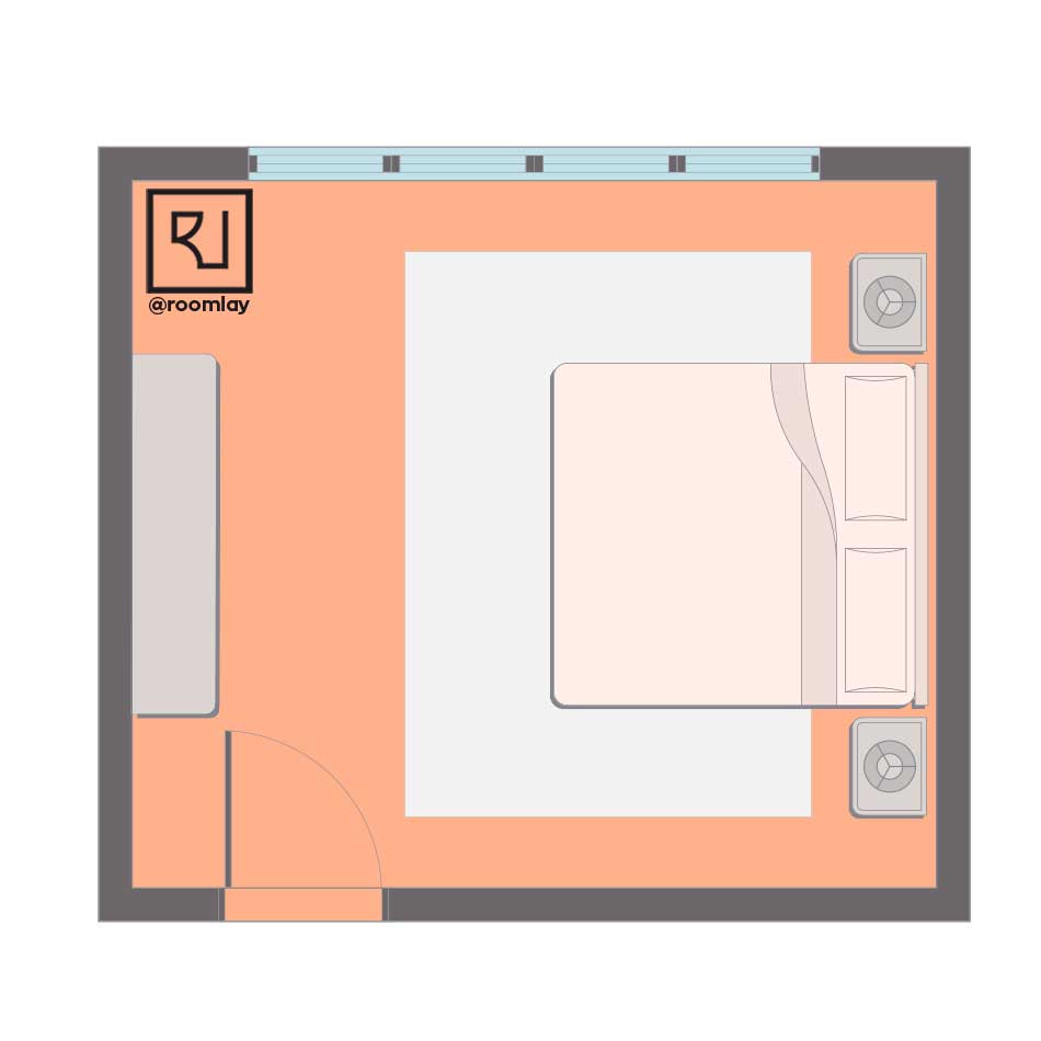 Right feng shui bedroom plan.