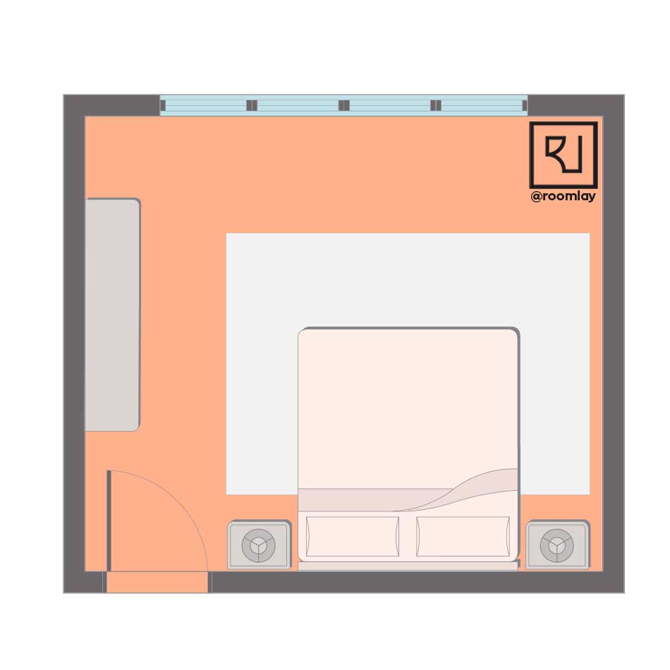 Good feng shui bedroom layout sample