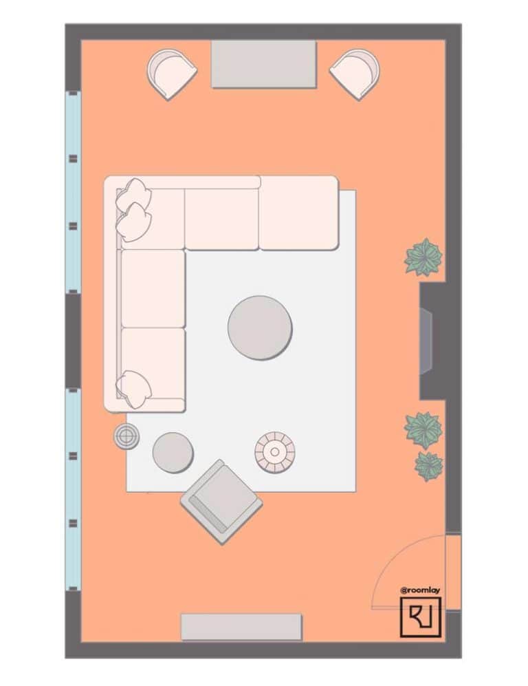 How To Arrange A Sectional Sofa In A Small Living Room Roomlay