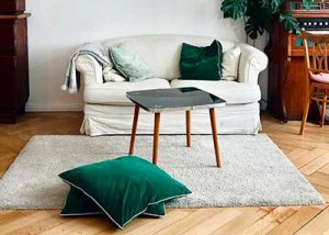 small size sofa and space saving coffee table