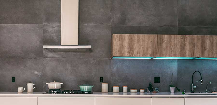 One-wall kitchen example.