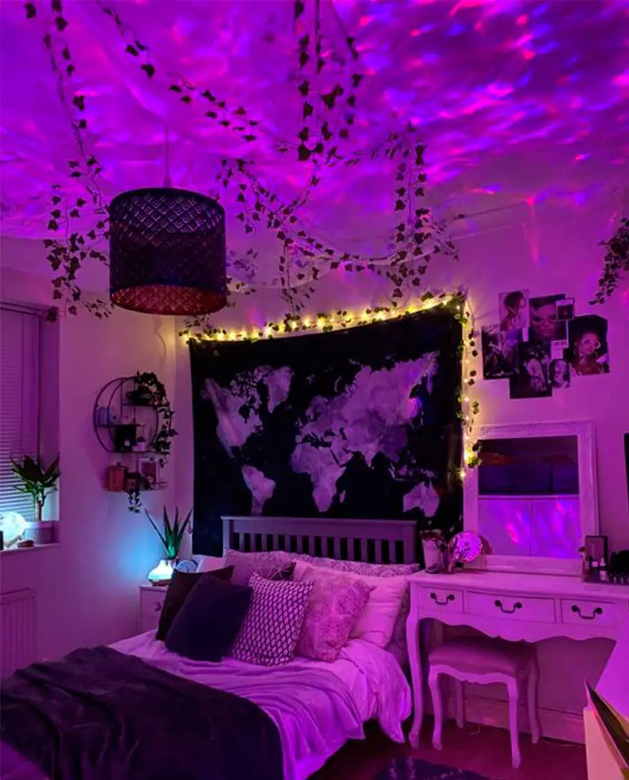 aesthetic purple room