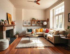 living room layout with corner sofa