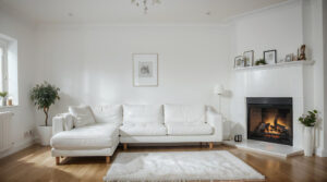 modern white walls living room ideas