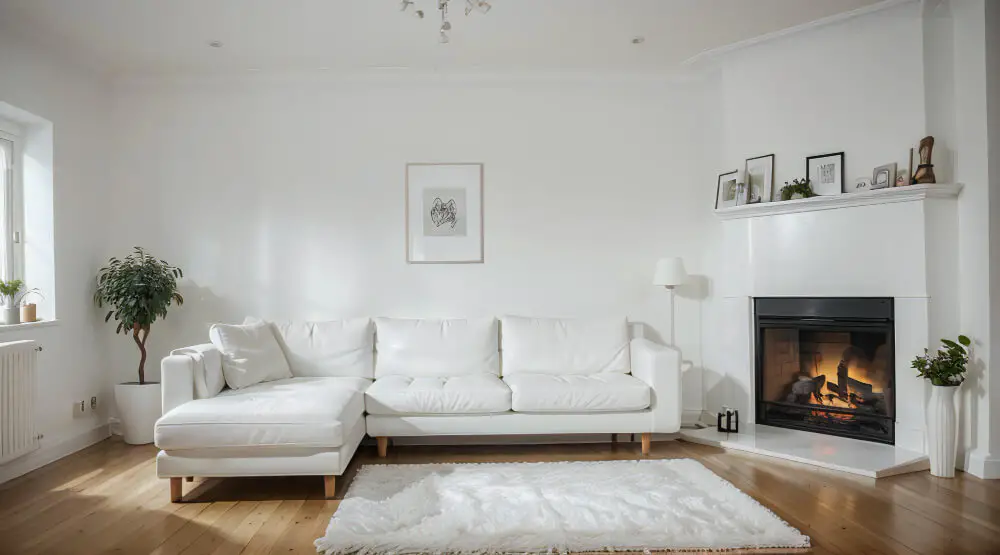 modern white walls living room ideas