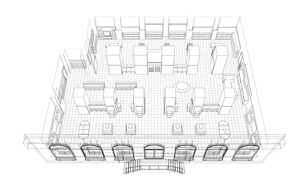showroom floor plan