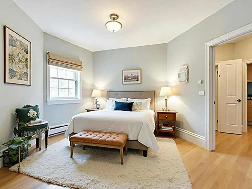 weirdly shaped bedroom