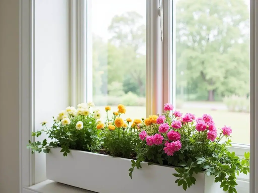 flower window box bedroom decor for sunny spot