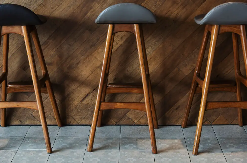 wooden bar stools