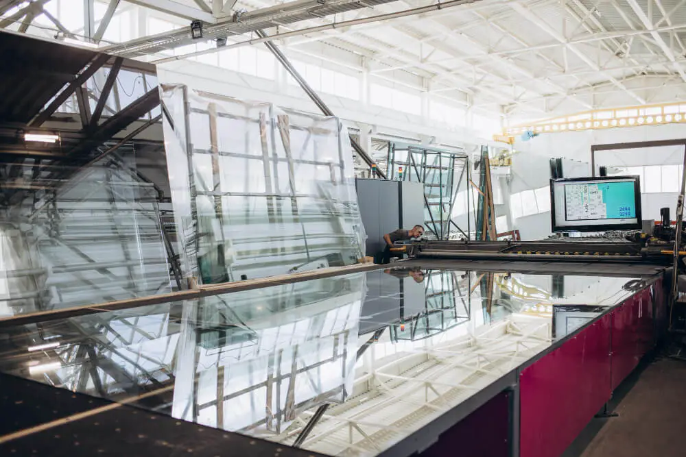 Glass production