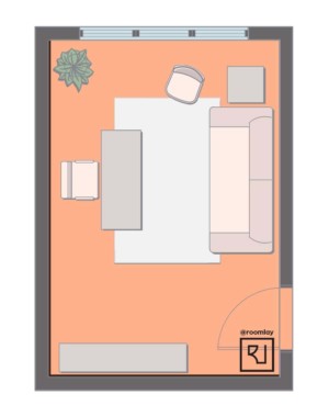 12’×16’ (360cm x 500cm) Layout feng shui home office