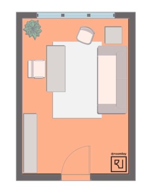 12’×16’ (360cm x 500cm) Layout big home office plan