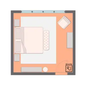 industrial bedroom furniture layout