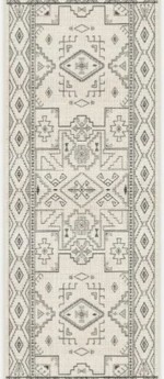 black and white runner