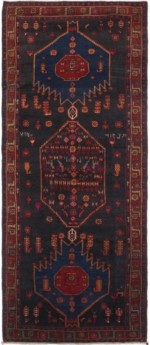 dark colored persian runner